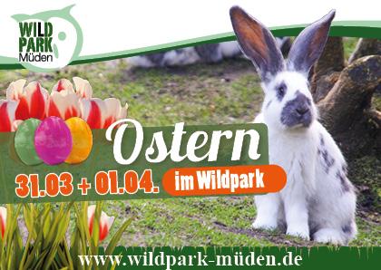 Tierische Osteraktion im Wildpark Müden