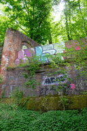 Graffiti auf der Stadtmauer Lüneburg