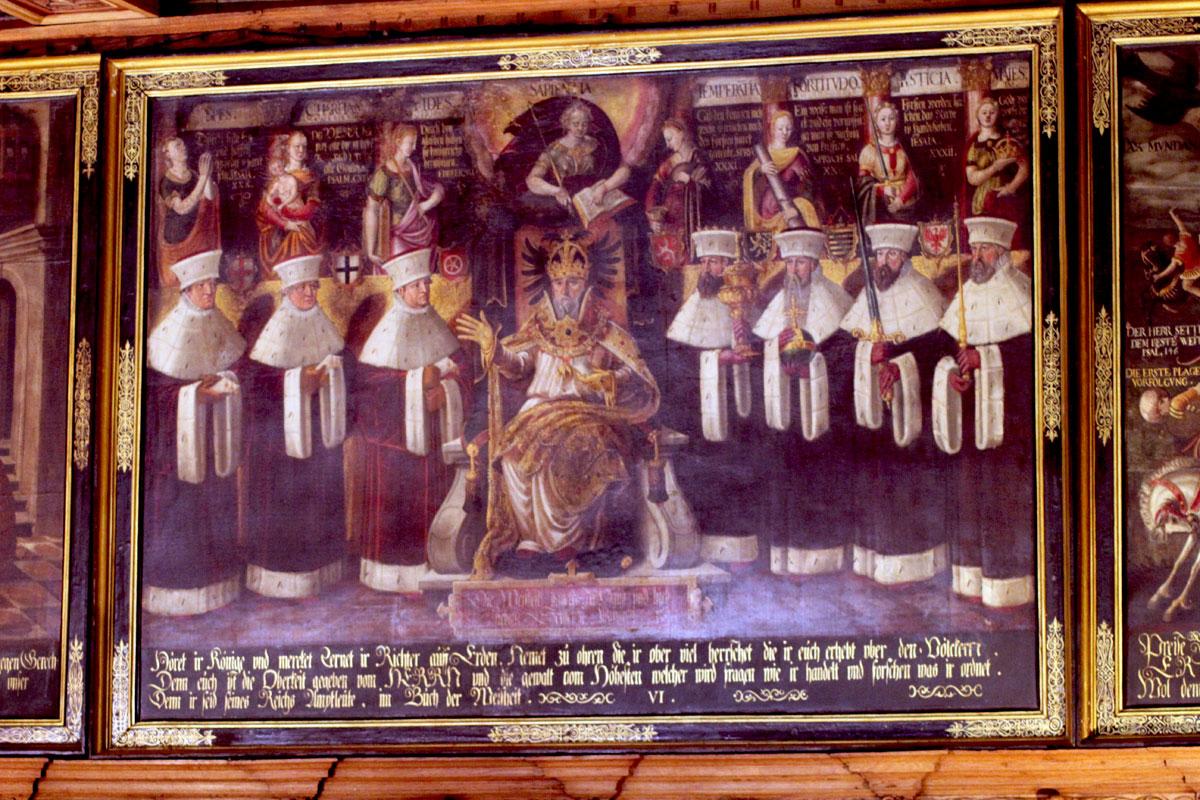 Wertvolles Gemälde in der Ratsstube des Lüneburger Rathauses