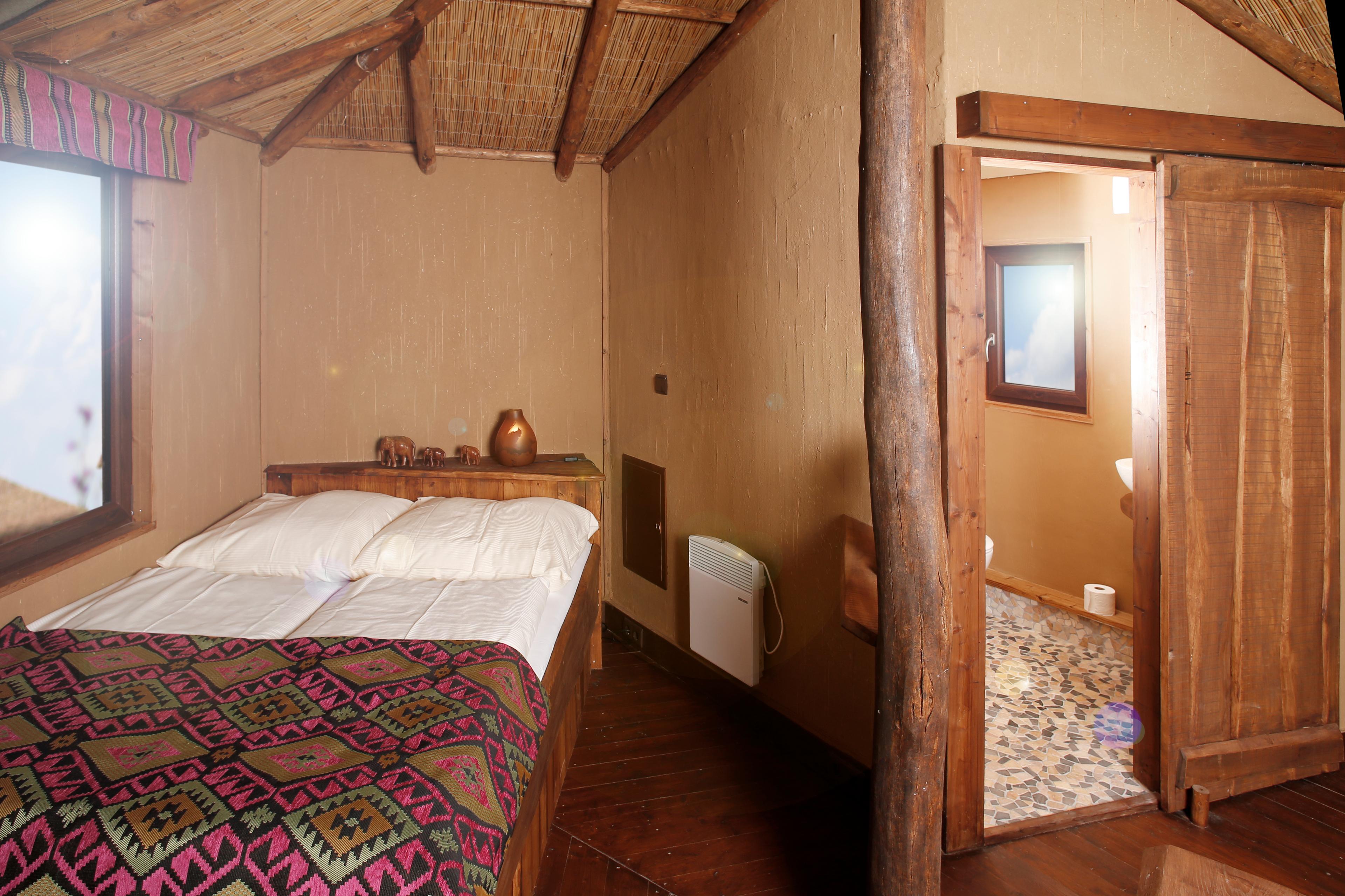 Schlafbereich Masai Mara Hotel Lodges im Serengeti-Park