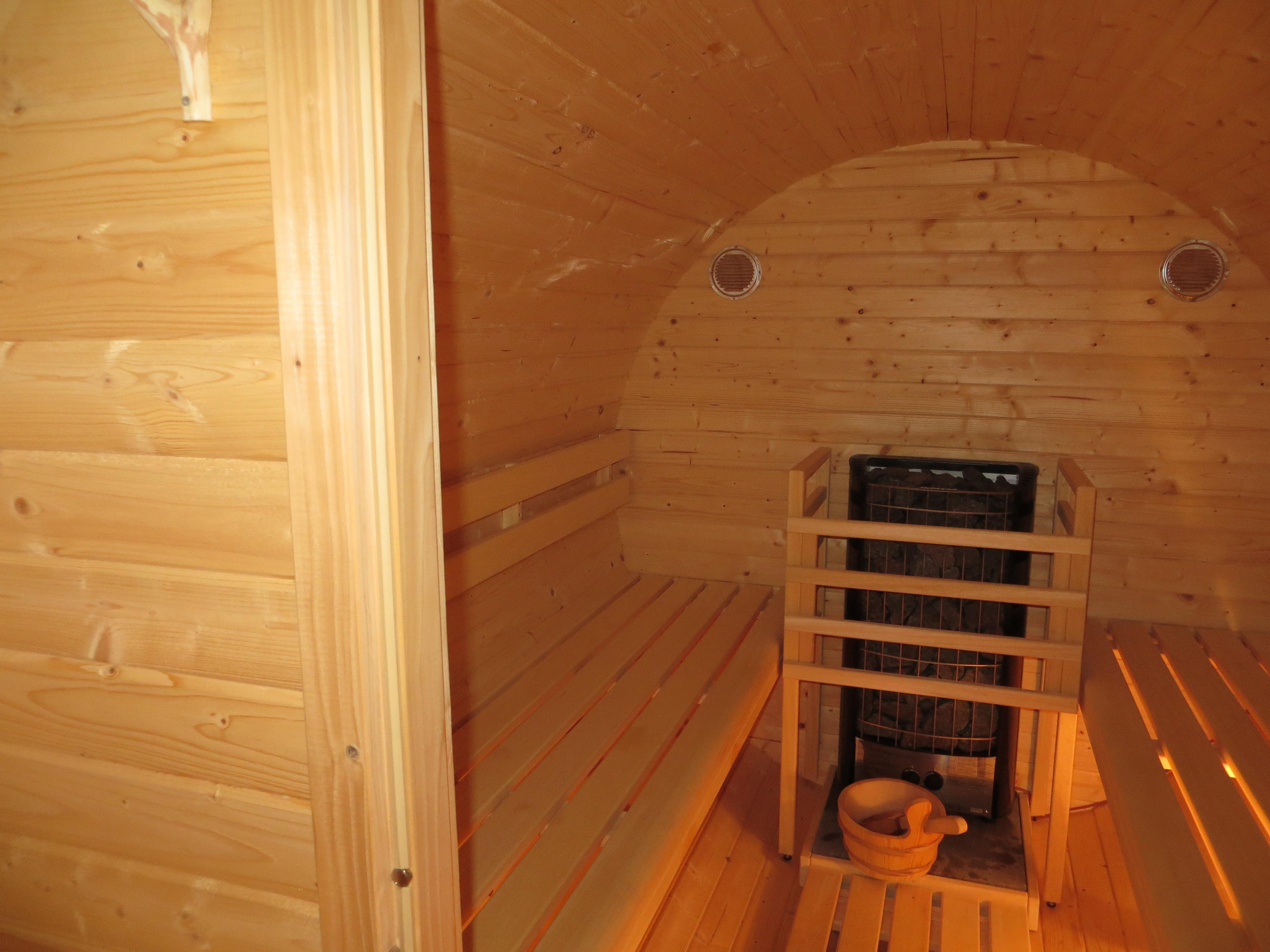 Sauna Innen Pension Bettis im Schwedenhaus
