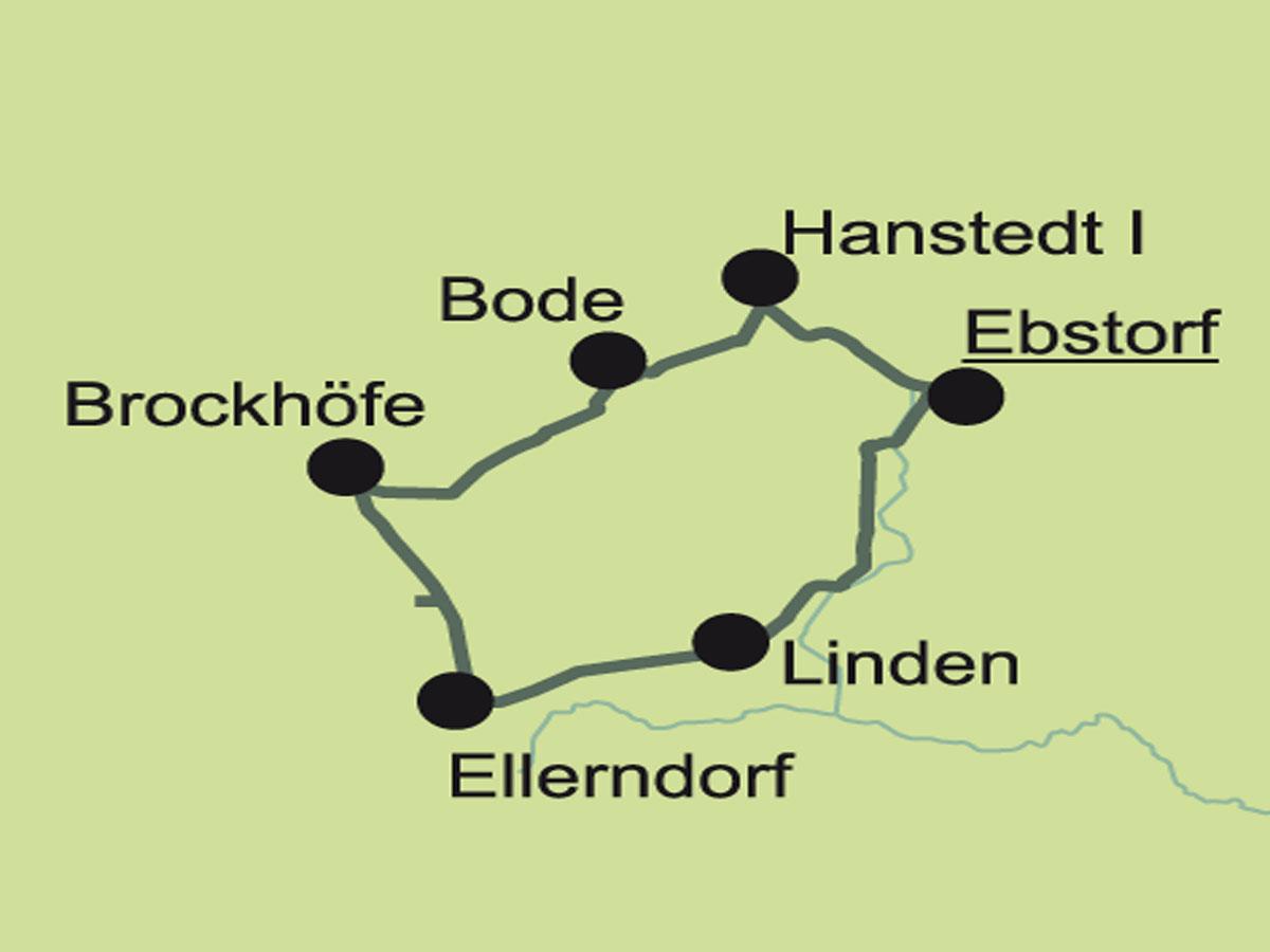 Tourenkarte Radtour Ellerndorfer Heide Tour 