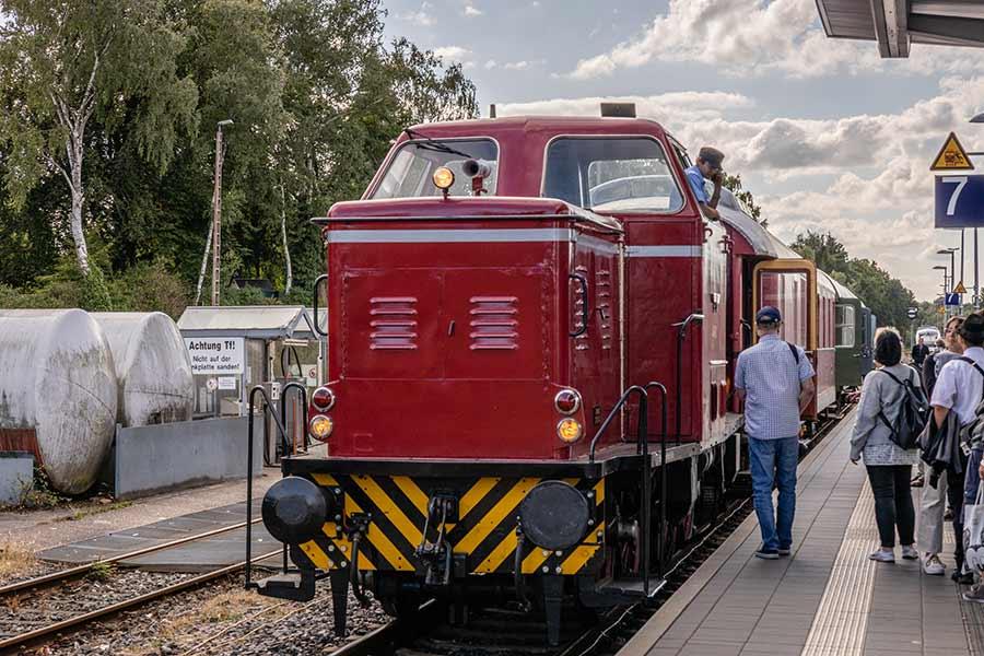 Der HEIDE EXPRESS im Bahnhof Soltau