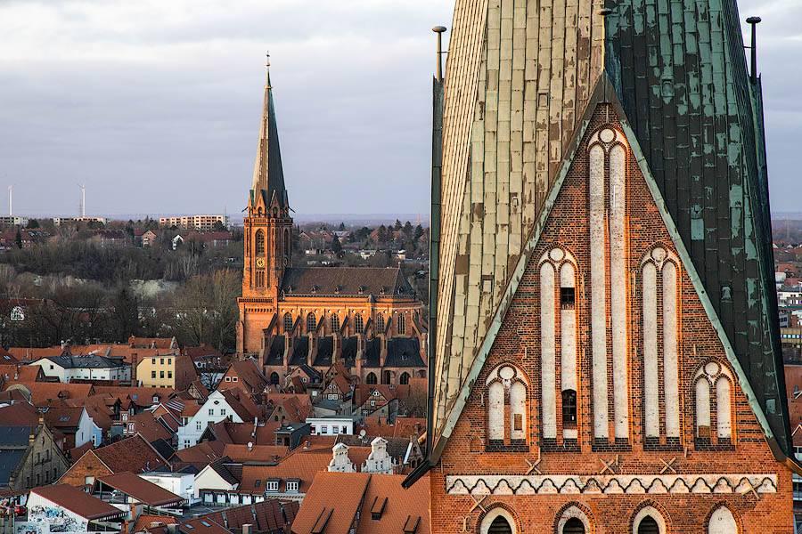 Blick auf Lüneburgs Kirchen